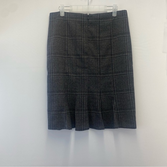 B. Wear plaid‎ pencil skirt flare hem size 11 rayon gray pre owned zipper casual - Picture 15 of 15
